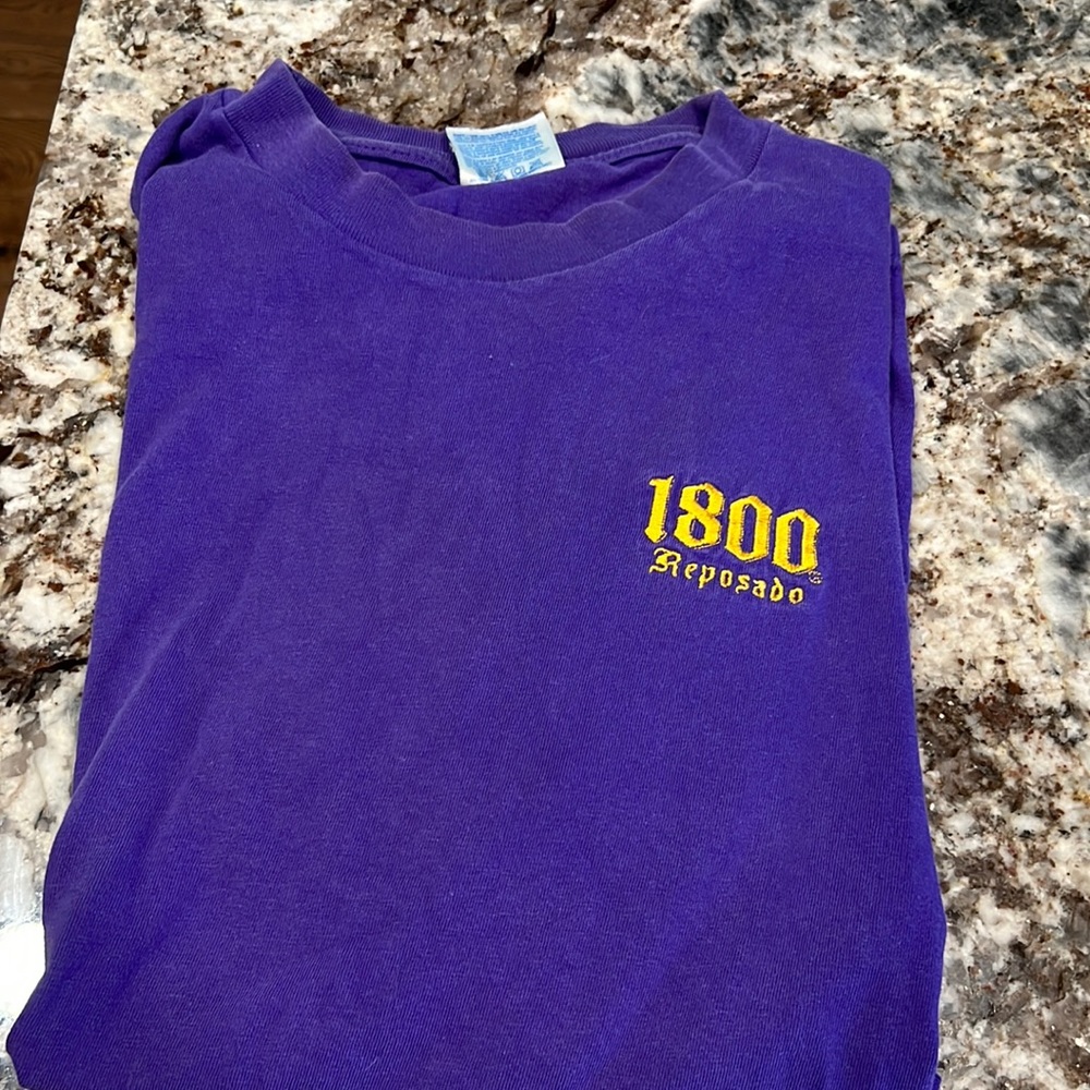 1800 Reposado T-Shirt Purple -Size Large